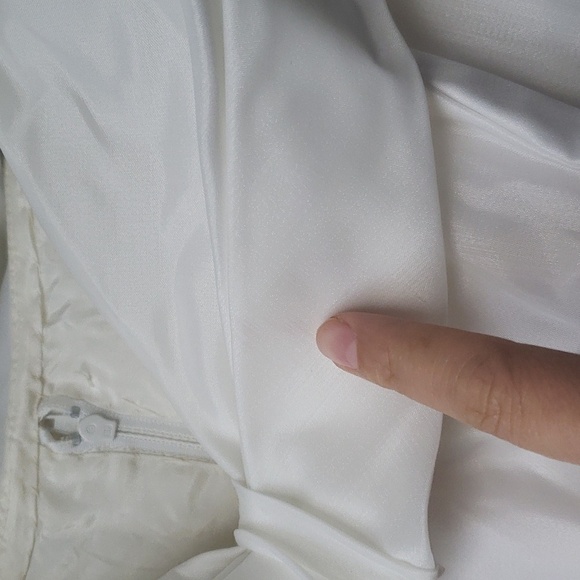 vintage white sweetheart off the shoulder dress xs/s - Picture 9 of 15